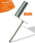 Preview: Metal tilting base for poles with ø 25 mm